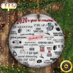 2020 A Year To Remember Ornament Funny 2020 Quarantine Thanksgiving Gifts For Nurse Door Decor