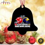 Alabama Crimson Tide vs. Michigan Wolverines Playoff Semifinal 2024 Rose bowl game ornaments