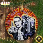 American Rapper Eminem Art Hip Hop Christmas Ornament