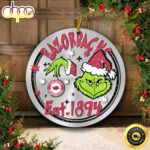 Arkansas Razorbacks Grinch Circle Ornaments Christmas