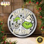 Army Black Knights Grinch Circle Ornaments Christmas