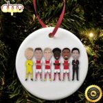 Arsenal Arteta Saka Jesus 2022-23 Football Christmas Ornaments