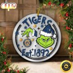 Auburn Tigers Grinch Circle Ornaments Christmas