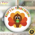 Baby’s First Thanksgiving Ornament Cute Baby Turkey Ornament Thanksgiving Gifts For New Moms