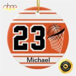 Basketball Jersey Style Personalize NBA Christmas Ornaments