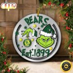 Baylor Bears Grinch Circle Ornaments Christmas