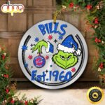 Buffalo Bills Grinch Circle Ornaments Christmas