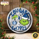 BYU Cougars Grinch Circle Ornaments Christmas