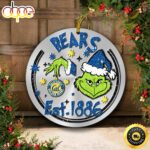 California Golden Bears Grinch Circle Ornaments Christmas