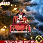 Cincinnati Bengals Mickey Mouse Ornament Personalized Your Name Sport Home Decor