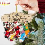 Custom Name Disney characters Family Stocking Ornament