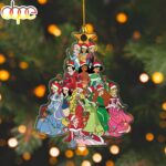 Custom Name Disney Princess Christmas Tree Ornament