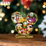 Custom Name Mickey and Friends Christmas Ornament Hanging