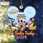 Custom Name Mickey and Friends Cruise Trip Christmas Ornament