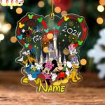 Custom Name Mickey and Friends Disney Trip Christmas Ornament