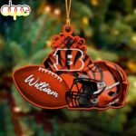 Custom Name NFL Cincinnati Bengals Merry Christmas Ornament Decoration