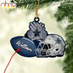 Custom Name NFL Dallas Cowboys Merry Christmas Ornament Decoration