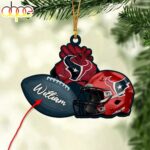 Custom Name NFL Houston Texans Custom Merry Christmas Ornament Decoration