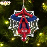 Custom Name Spiderman Christmas Ornament Hanging