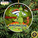 Denver Broncos NFL Funny Grinch Christmas Ornaments