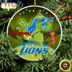 Detroit Lions NFL Funny Grinch Christmas Ornaments