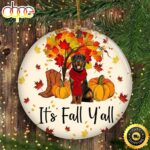 Dog Personalized Ornament It’s Fall Y’all Ornament Custom Thanksgiving Gift For Dog Lover