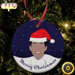 Heung Min Son Spurs Santa Hat Football Christmas Ornaments