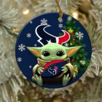 Houston Texans Baby Yoda NFL Football Ornaments 2022