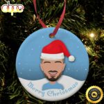 Jack Grealish Manchester Man City Santa Hat Football Christmas Ornaments