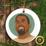 Kanye West Merry Christmas 90s Hip Hop Christmas Ornament