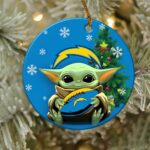 Los Angeles Chargers Baby Yoda NFL Football Ornaments 2022