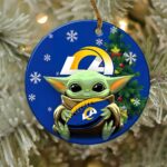 Los Angeles Rams Baby Yoda NFL Football Ornaments 2022