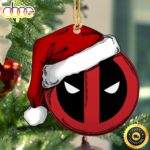 Marvel Deadpool Icon Santa Hat Marvel Christmas Ornaments