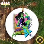 Marvel Studios She-Hulk LA Retro Eighties Style Disney+ Marvel Ornaments