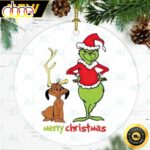 Max And The Grinch Face Christmas Grinch Ceramic Tree Ornaments