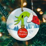 Merry Christmas Decorative Christmas Ornament – Green Character Christmas Ornament