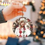 Merry Swiftmas Taylor Swift With Xmas Holiday Christmas Decorations Ornament