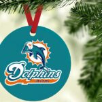 Miami Dolphins Football Custom NFL Football Ornaments 2022