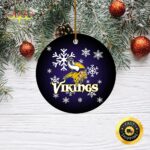 Minnesota Vikings Merry Christmas Hallmark NFL Ornament