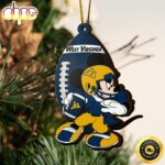 Ncaa West Virginia Mountaineers Mickey Mouse Christmas Ornament