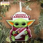 NFL Arizona Cardinals Baby Yoda Star Wars Christmas Tree Ornament Decoration