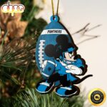 NFL Carolina Panthers Mickey Mouse Christmas Ornament