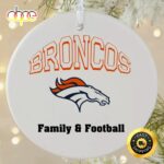 NFL Denver Broncos Family& Football Family& Football NFL Football Ornaments