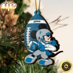 NFL Detroit Lions Mickey Mouse Christmas Ornament