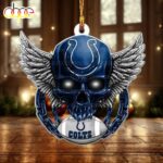 NFL Indianapolis Colts Football Skull Christmas Ornament Hanging Decor