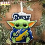 NFL Los Angeles Rams Baby Yoda Star Wars Christmas Tree Ornament Decoration