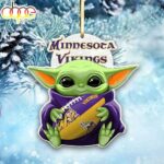 NFL Minnesota Vikings Baby Yoda Star Wars Christmas Tree Ornament Decoration