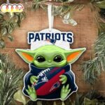 NFL New England Patriots Baby Yoda Star Wars Christmas Tree Ornament Decoration