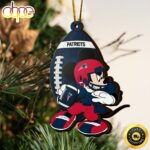 NFL New England Patriots Mickey Mouse Christmas Ornament