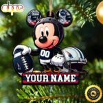 NFL New England Patriots Mickey Mouse Ornament Personalized Your Name